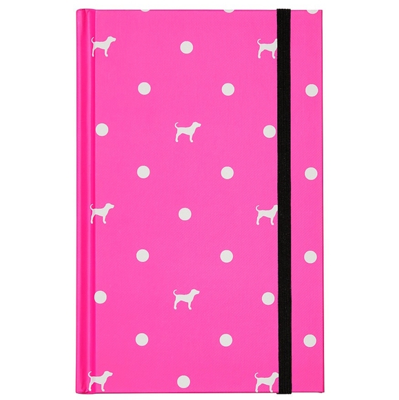 NEW VS PINK Journal (Pink Gossip Dot Dog Print) - Picture 2 of 6
